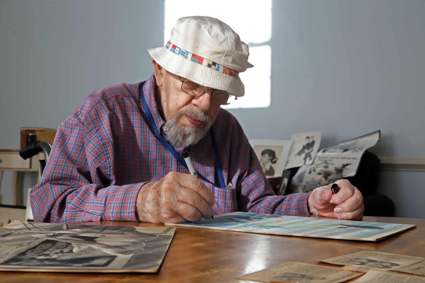Paul Hoover drawing